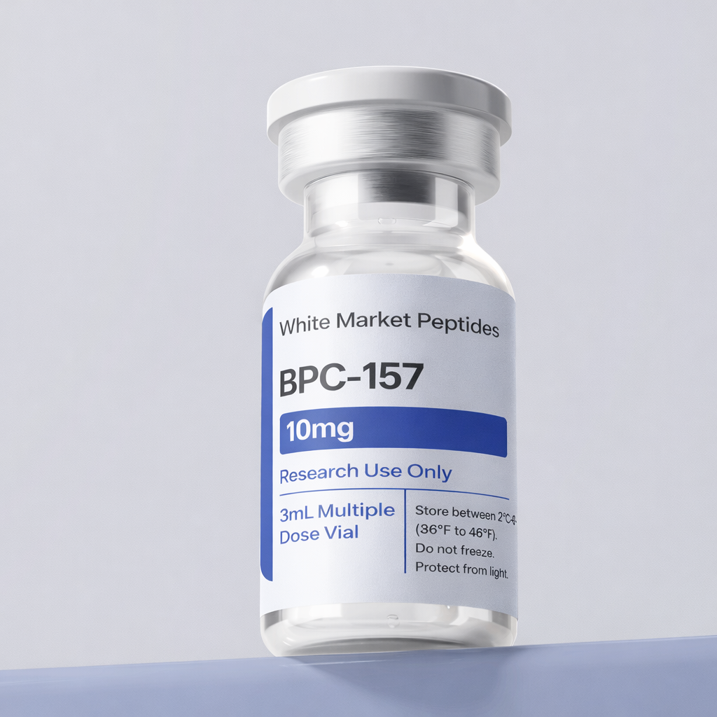 BPC-157 (10 mg) Research Peptide | White Market Peptides BPC-157 (10 mg) Research Peptide | White Market Peptides